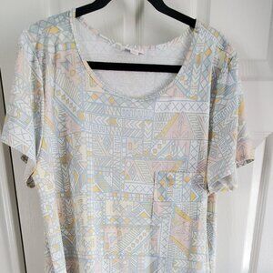 3XL Carly LuLaRoe short sleeve dress, high low length